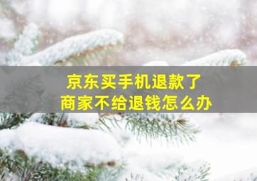 京东买手机退款了 商家不给退钱怎么办